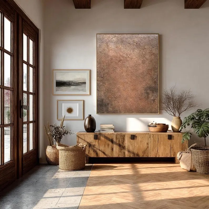 Large Brown Abstract Painting #ABST99