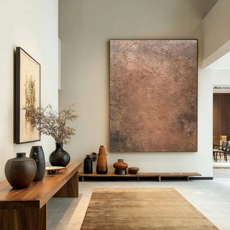 Large Brown Abstract Painting #ABST99