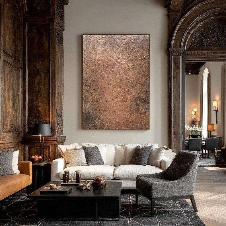 Large Brown Abstract Painting #ABST99