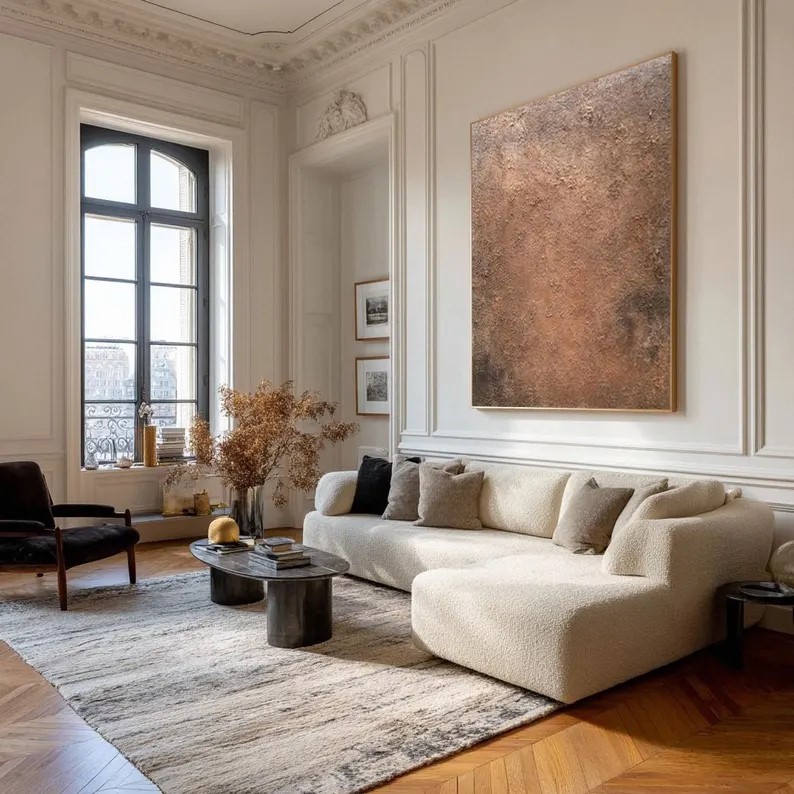 Large Brown Abstract Painting #ABST99