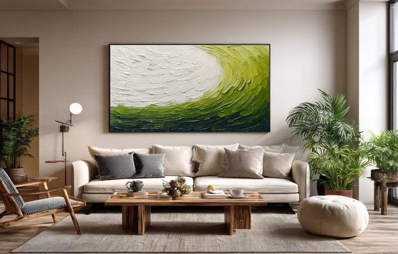 Abstract Green Painting #ABST162
