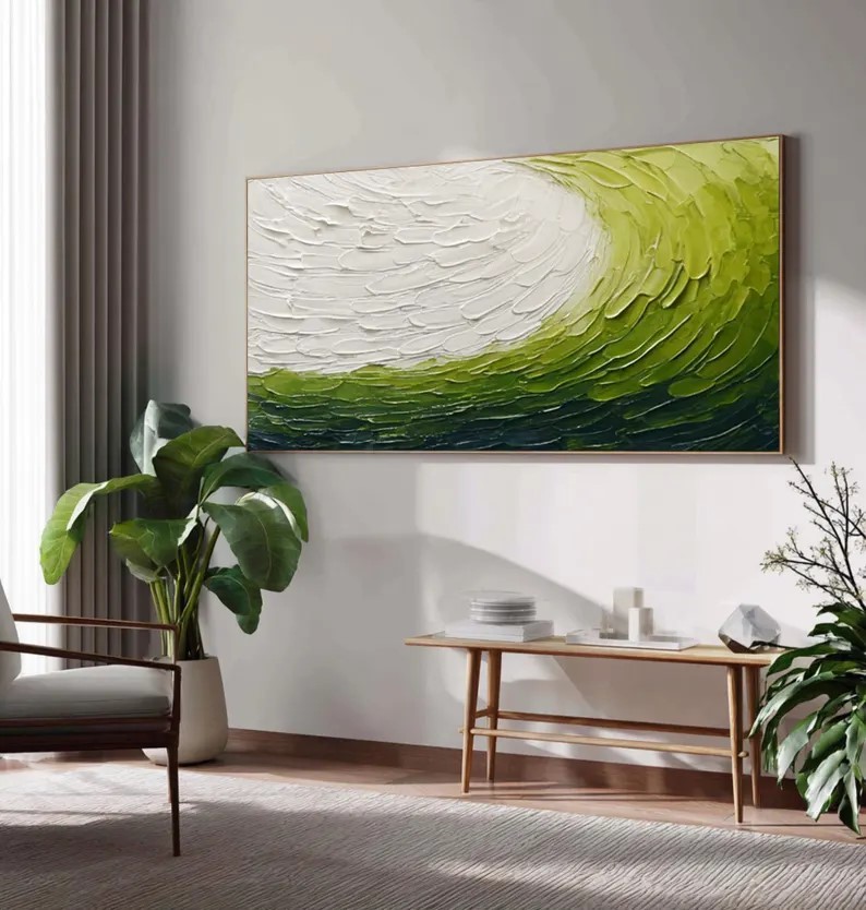 Abstract Green Painting #ABST162