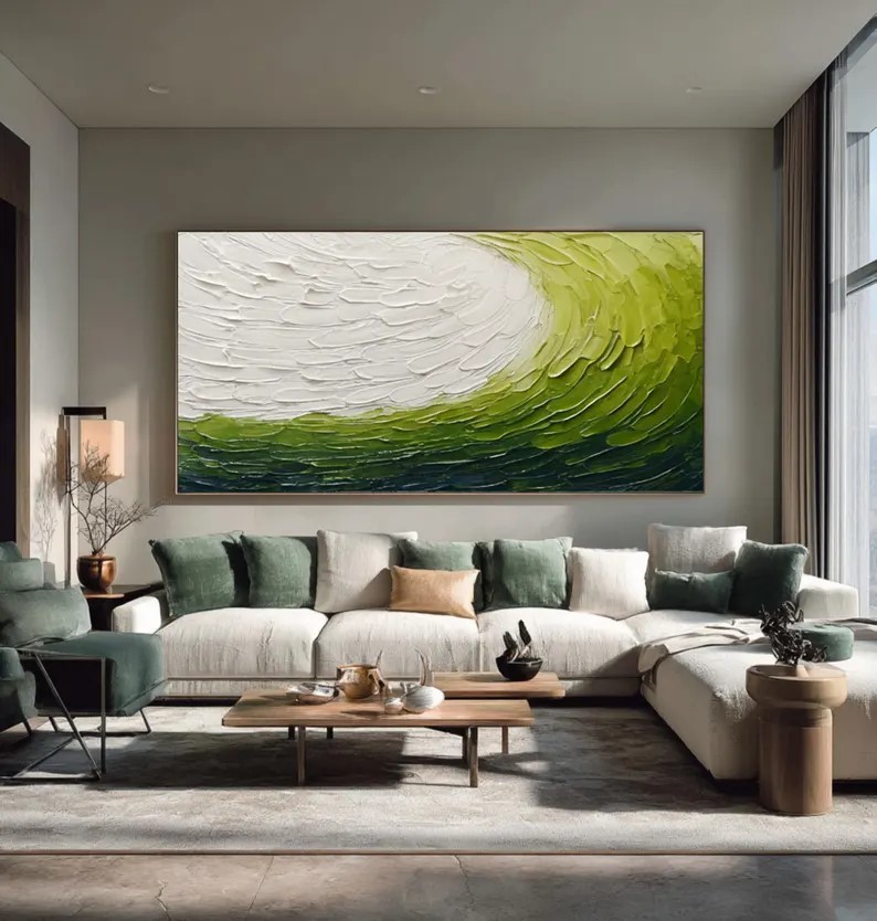 Abstract Green Painting #ABST162