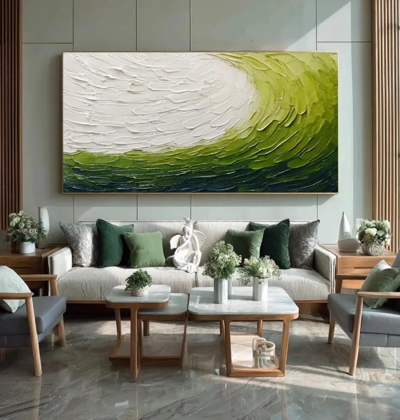 Abstract Green Painting #ABST162