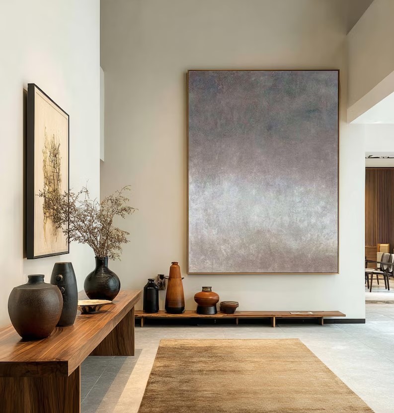 Minimalist Wabi-Sabi Wall Art #ABST59