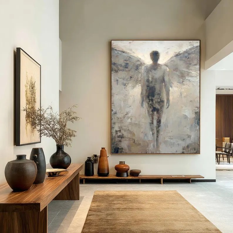 Beige Textured Painting #ABST68