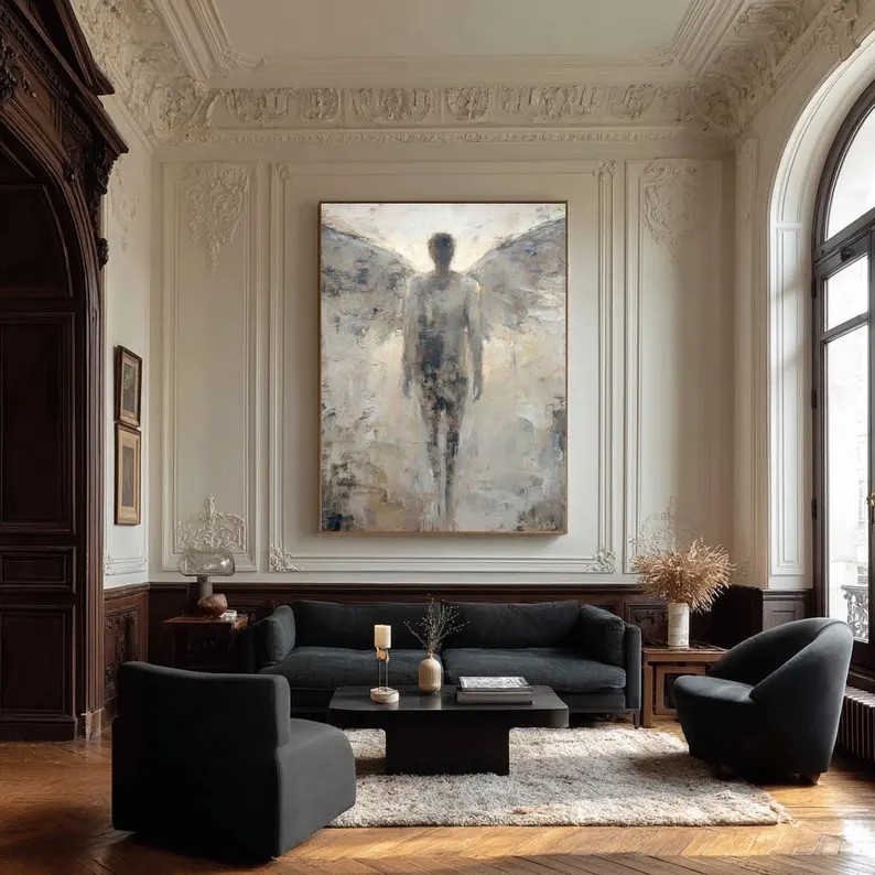 Beige Textured Painting #ABST68