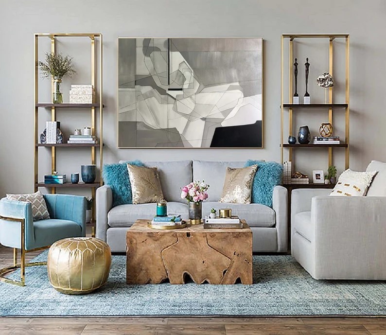 Textured Wabi Sabi Canvas Art #ABST71