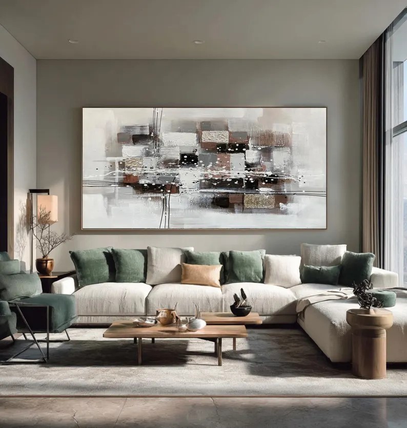 Large Abstract Canvas Painting #ABST145