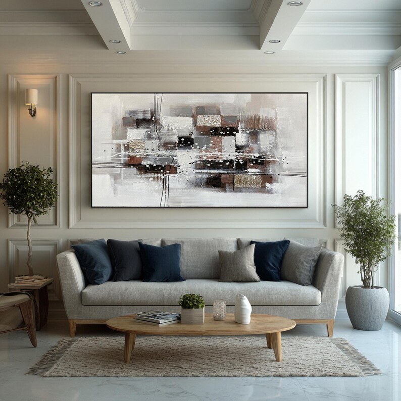 Large Abstract Canvas Painting #ABST145