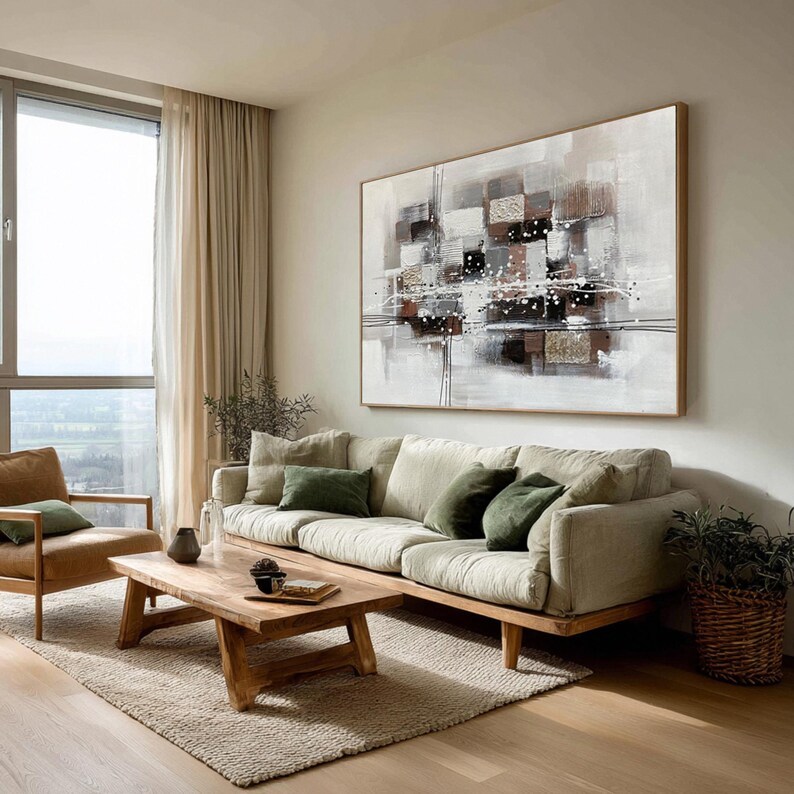 Large Abstract Canvas Painting #ABST145