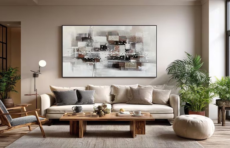 Large Abstract Canvas Painting #ABST145