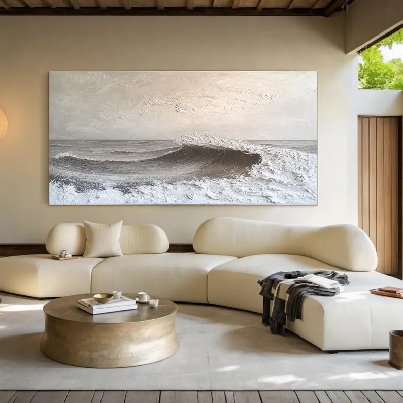 Textured Ocean Wave Painting #ABST74