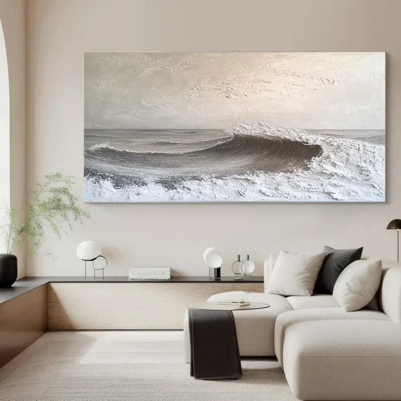 Textured Ocean Wave Painting #ABST74