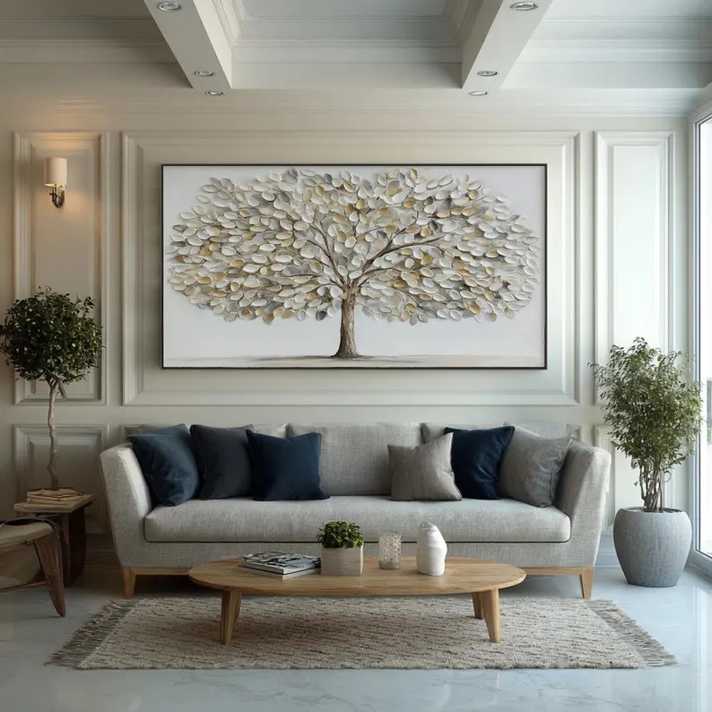 Textured Tree of Life Painting #ABST78