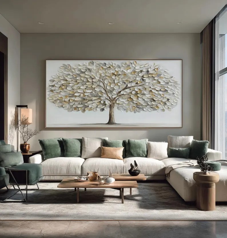 Textured Tree of Life Painting #ABST78