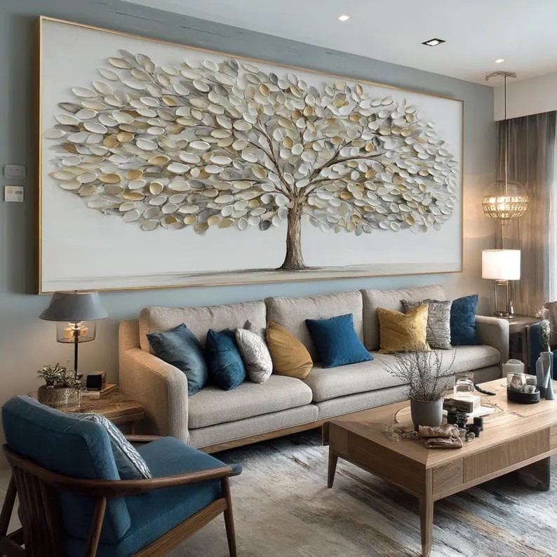 Textured Tree of Life Painting #ABST78