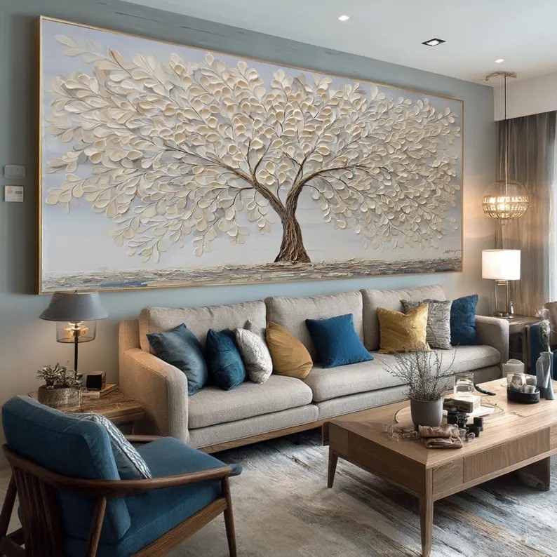 Textured Tree of Life Painting #ABST81