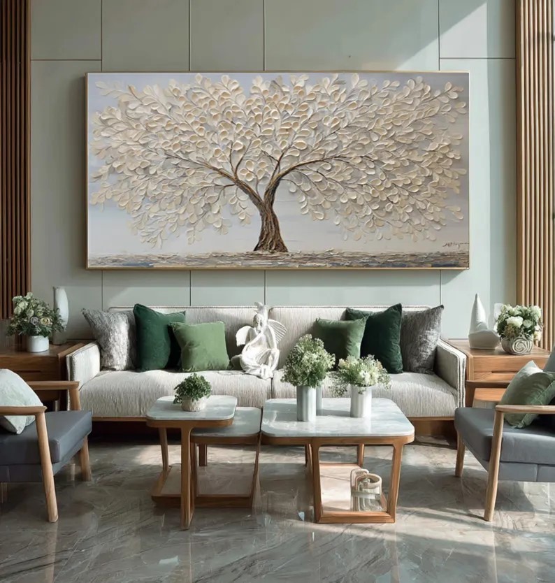 Textured Tree of Life Painting #ABST81