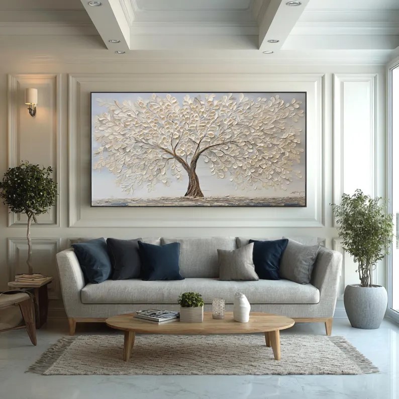 Textured Tree of Life Painting #ABST81