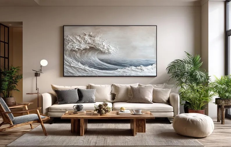 Abstract 3D Ocean Wave Painting #ABST85