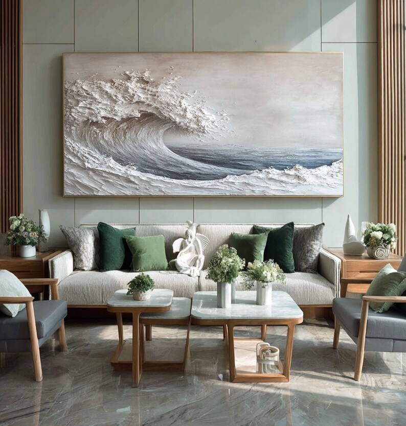 Abstract 3D Ocean Wave Painting #ABST85