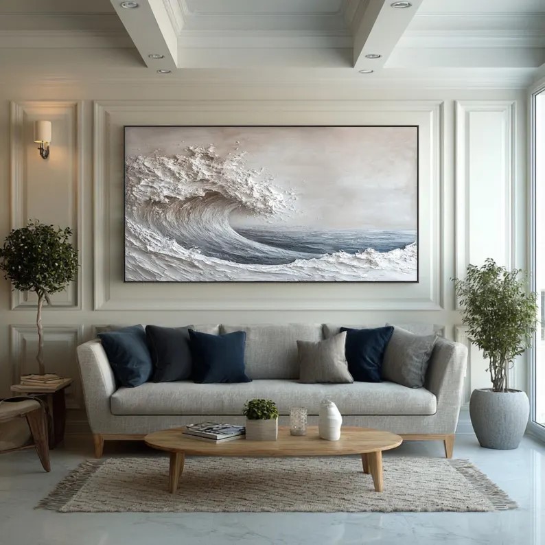 Abstract 3D Ocean Wave Painting #ABST85