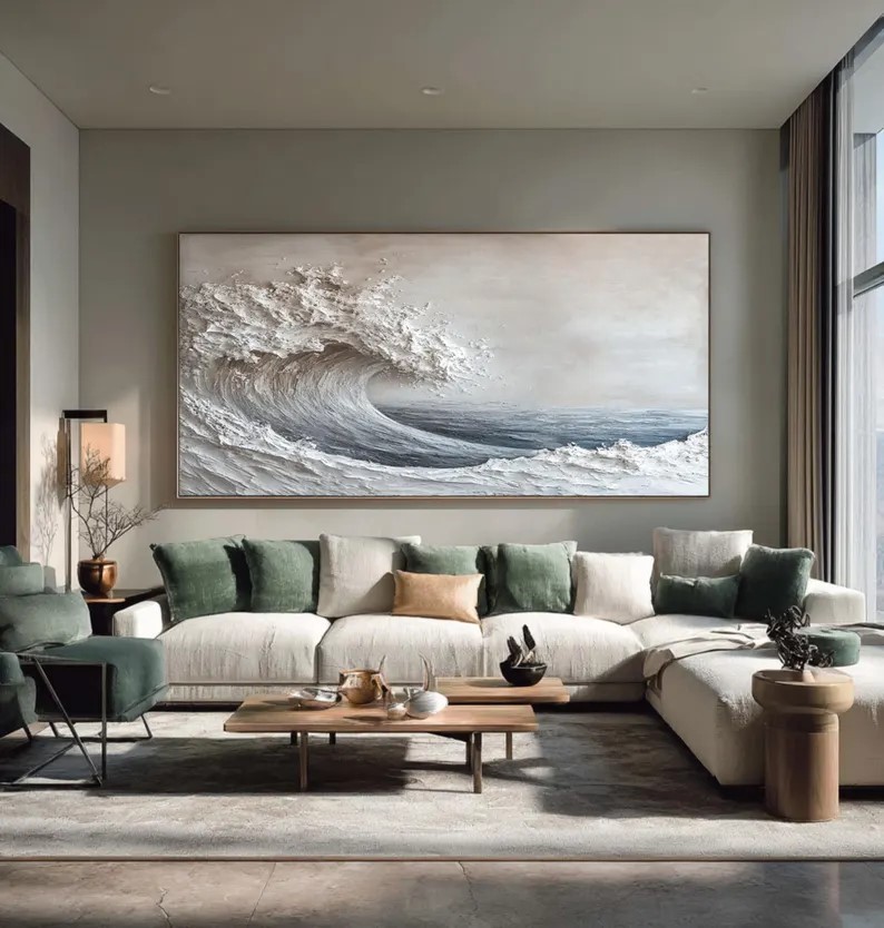 Abstract 3D Ocean Wave Painting #ABST85
