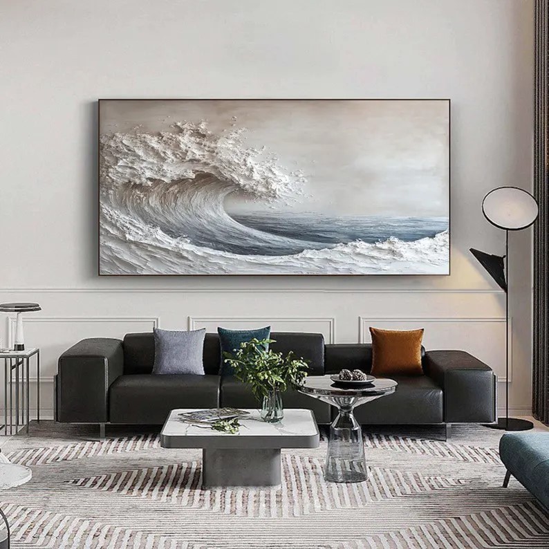 Abstract 3D Ocean Wave Painting #ABST85