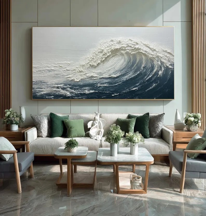 Abstract Ocean Wave Painting #ABST90