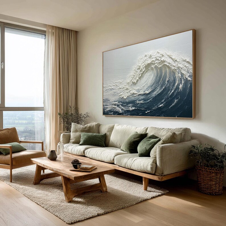 Abstract Ocean Wave Painting #ABST90