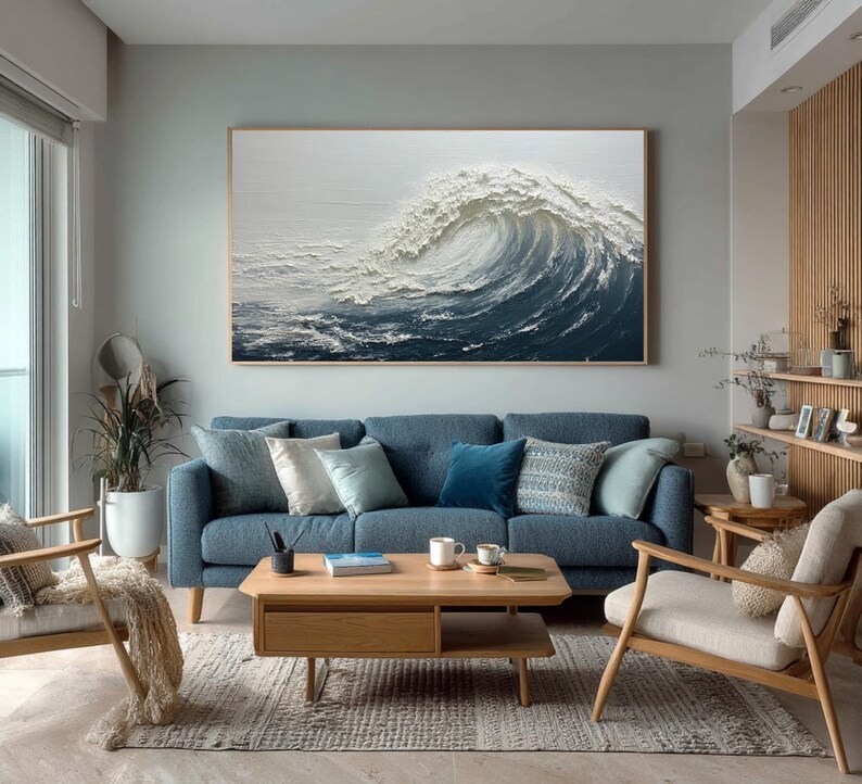 Abstract Ocean Wave Painting #ABST90