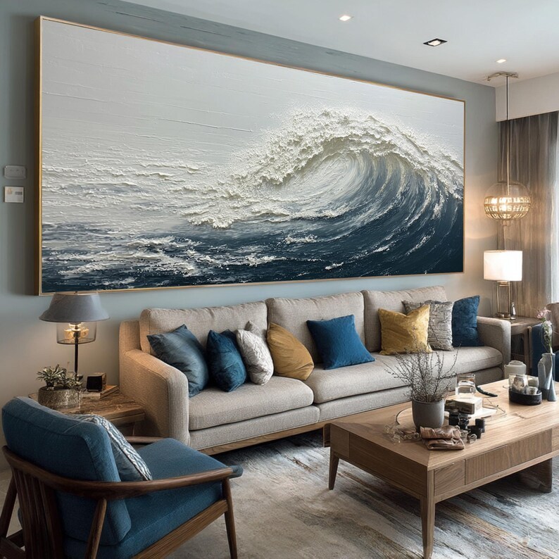 Abstract Ocean Wave Painting #ABST90