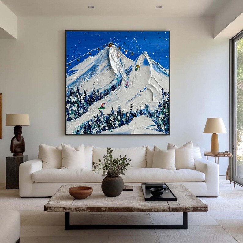 3D Ski Race Painting #ABST91