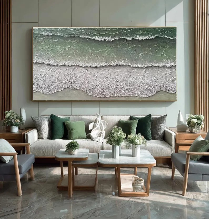 Abstract Ocean Wave Painting #ABST92