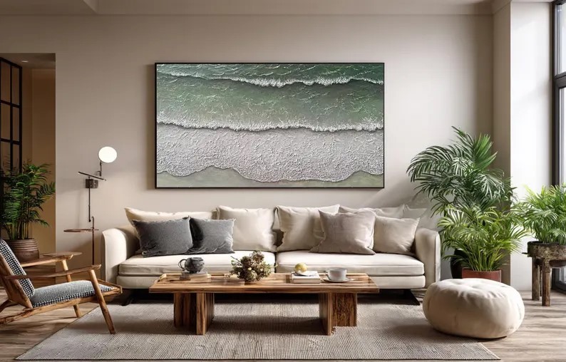 Abstract Ocean Wave Painting #ABST92