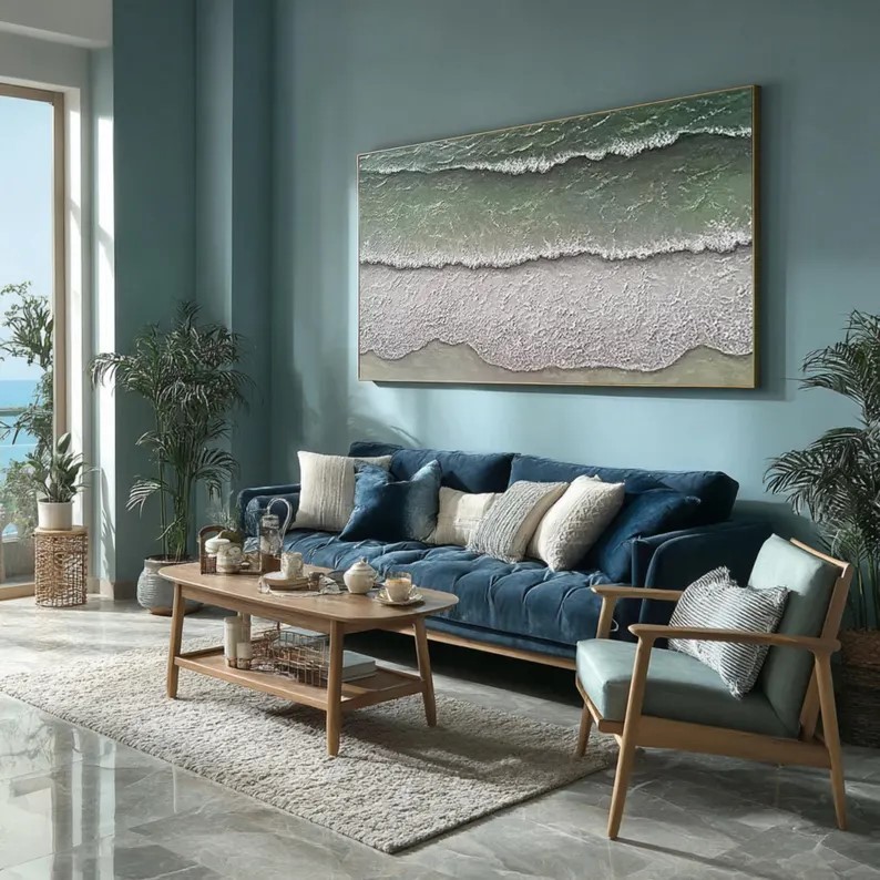 Abstract Ocean Wave Painting #ABST92