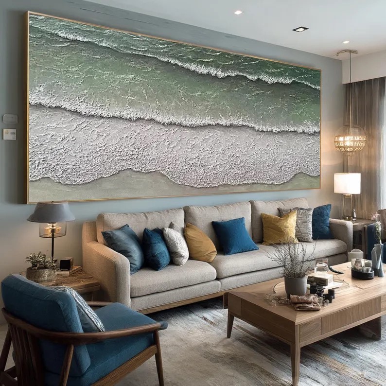 Abstract Ocean Wave Painting #ABST92