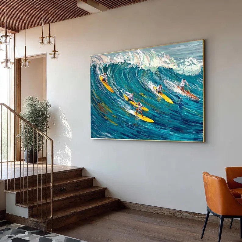 Ocean Waves Painting #ABSC241