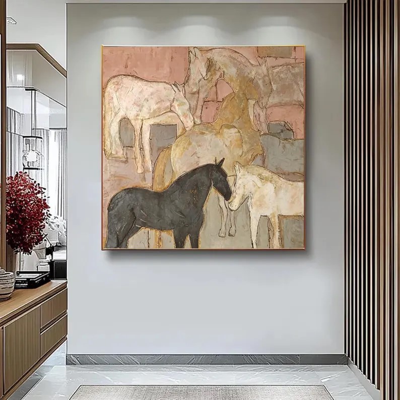 Abstract Horse Painting #ABST361