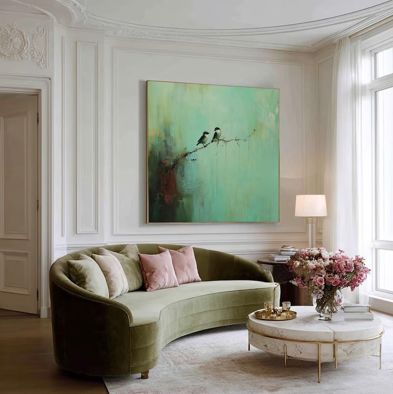 Bird Oil Painting #ABST363