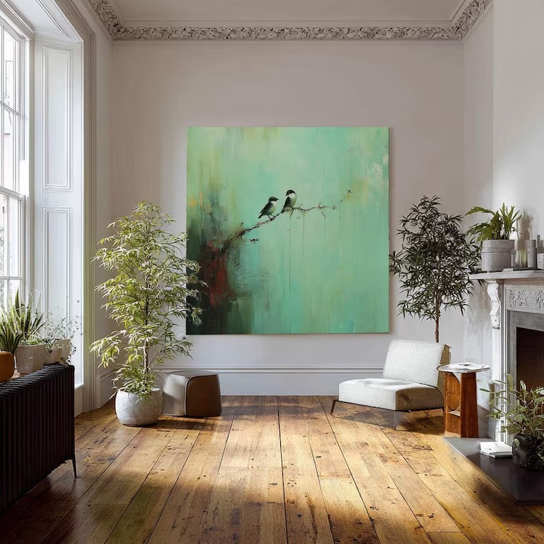 Bird Oil Painting #ABST363