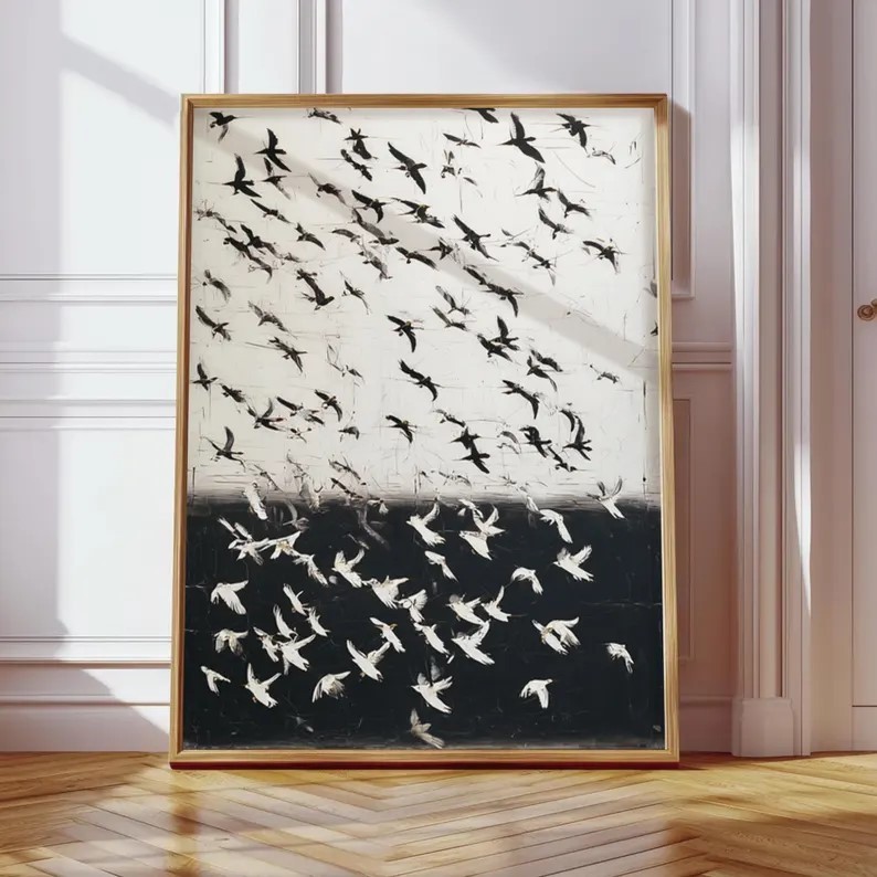 Flying Swallow Painting #ABSC366