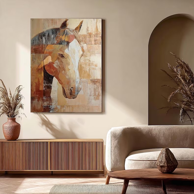 Large Horse Painting #ABSC373