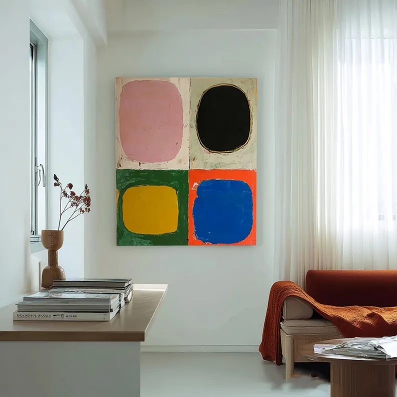 Square Abstract Painting #ABSC246