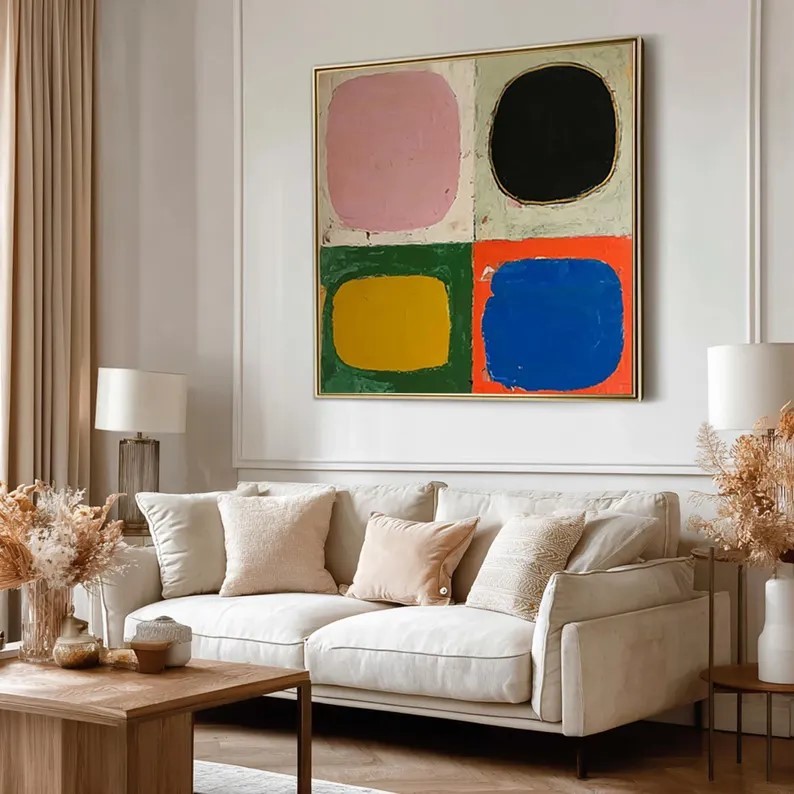 Square Abstract Painting #ABSC246