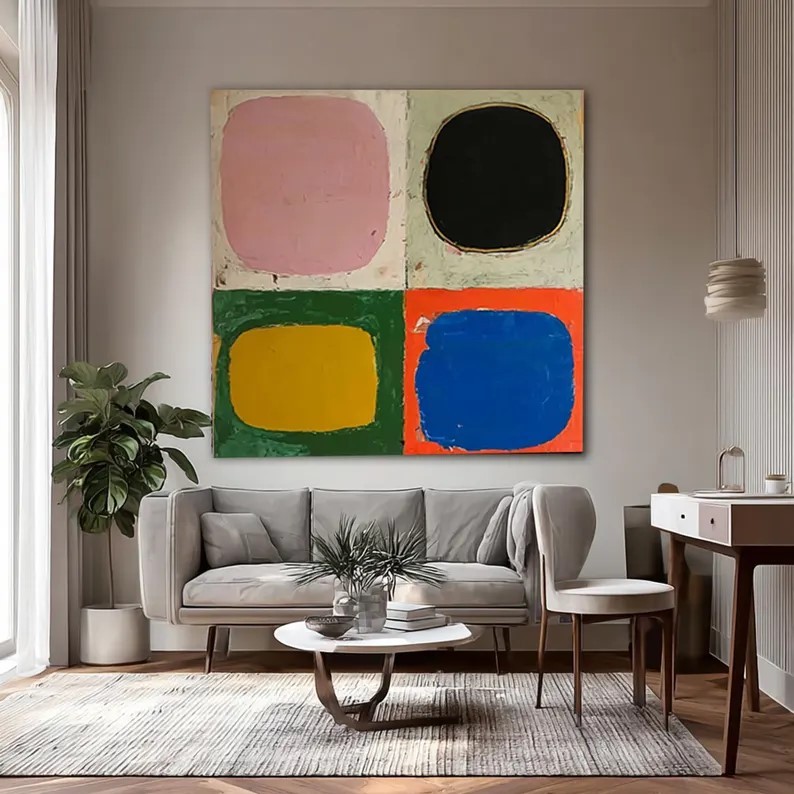 Square Abstract Painting #ABSC246
