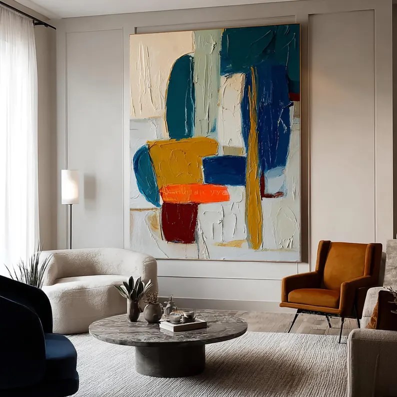 Colorful abstract painting #ABSC252
