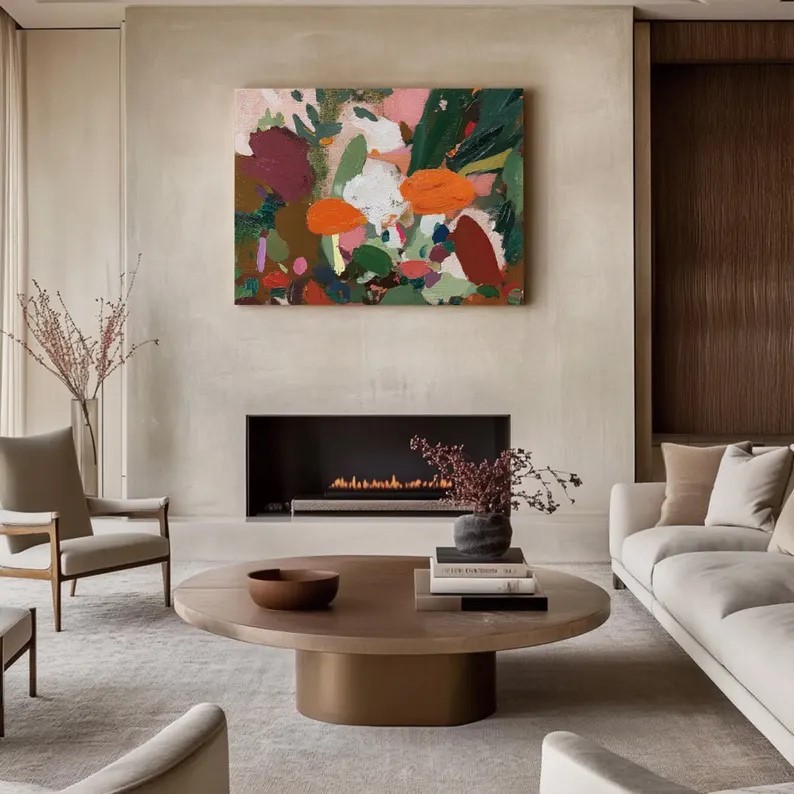 Large Colorful Painting #ABSC258