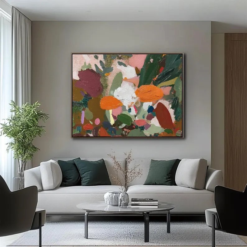 Large Colorful Painting #ABSC258